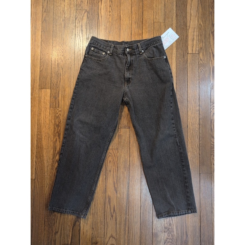 Canyon River Blues Kids Vintage Black Tapered Leg‎ 100% Cotton Jeans Size 32H